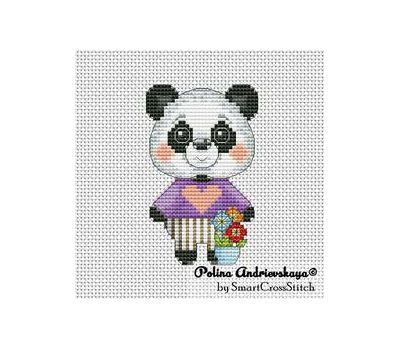 Cute Panda cross stitch