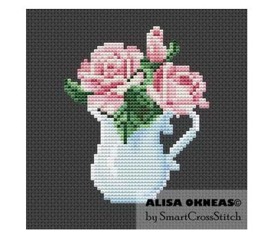 Roses Bouquet free cross stitch