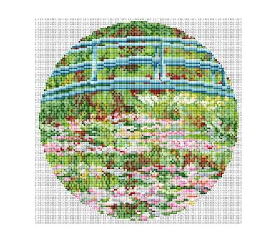 The Water Lily Pond by Monet cross stitch