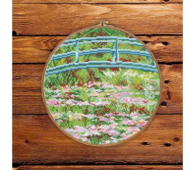 The Water Lily Pond by Monet cross stitch pattern