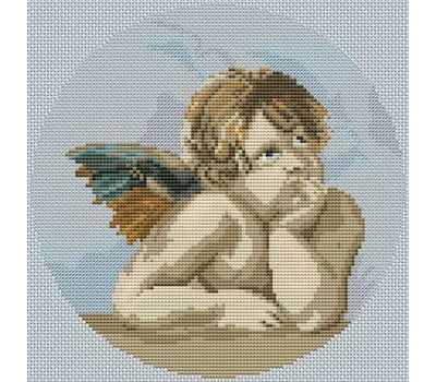 Angel by Raphael cross stitch