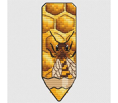 Bee Pencil Free cross stitch