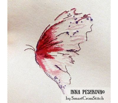 Watercolor Butterfly free cross stitch  design