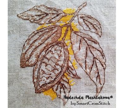 Cacao Beans free cross stitch
