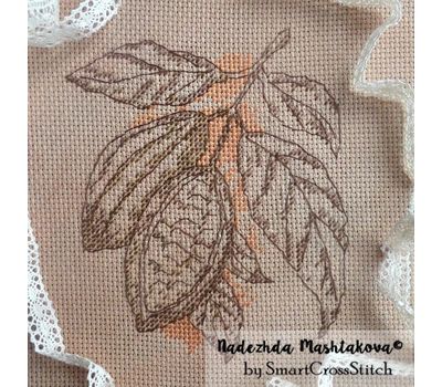 Cacao Beans free cross stitch chart