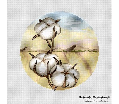 Cotton Round cross stitch