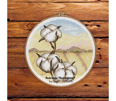 Cotton Round cross stitch pattern