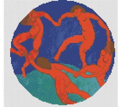 Dance by Henry Matisse Round cross stitch