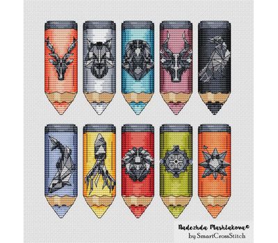 Houses of Westeros cross stitch patterns - Set of 10