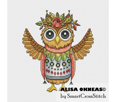 Indian Owl cross stitch