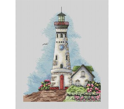 Lighthouse on the bay cross stitch