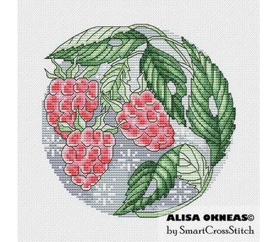 Raspberries cross stitch