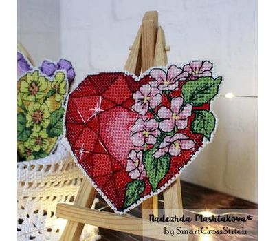 Red Heart cross stitch Design