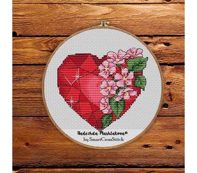 Rubin Heart cross stitch
