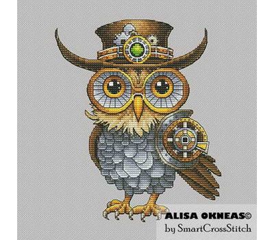 Steampunk Owl cross stitch