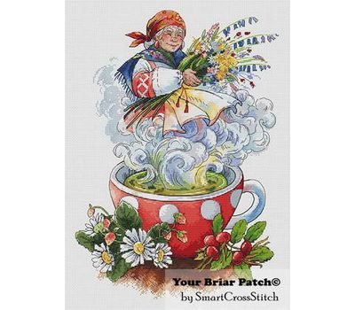 Tea Spirit cross stitch