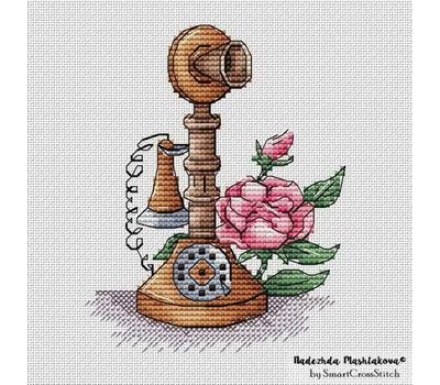 Retro Telephone #5 cross stitch