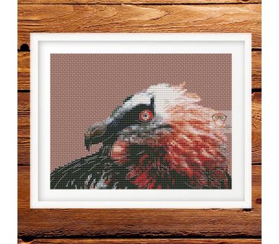 Vulture Head cross stitch pattern