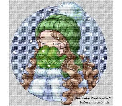 Winter Joy Round cross stitch pattern