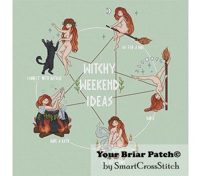 Witchy weekend cross stitch
