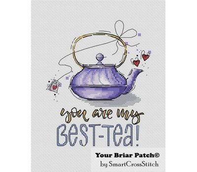 You're my Best-tea cross stitch