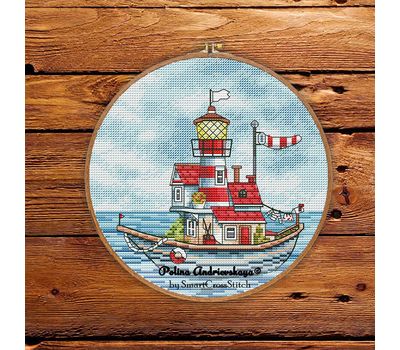 Boat House #2 cross stitch pattern