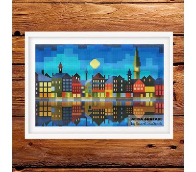 Bright City cross stitch pattern