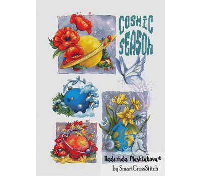 Cosmo Seasons Sampler cross stitch