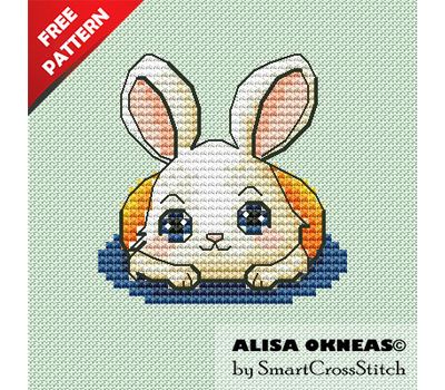 Cute Bunny free cross stitch pattern
