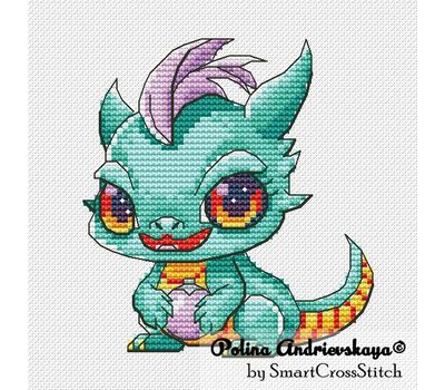 Cute Dragon cross stitch