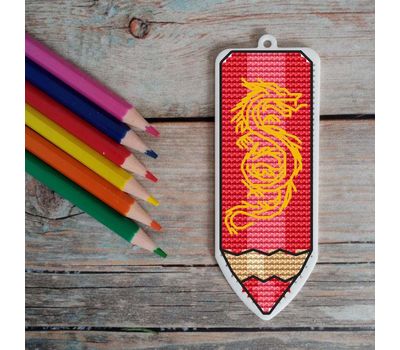 Dragon Pencil Free cross stitch pattern