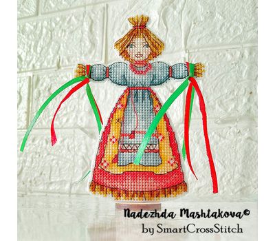 Harvest Scarecrow Doll #3 cross stitch pattern