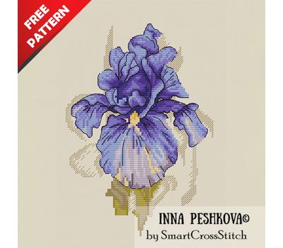 Iris free cross stitch