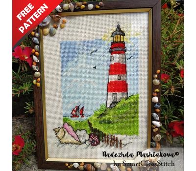 Lighthouse Free cross stitch pattern