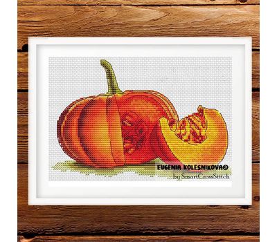 Pumpkins Free cross stitch chart