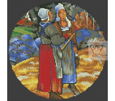 Breton Peasant Women by Paul Gauguin cross stitch