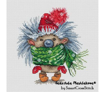 Xmas Hedgehog cross stitch