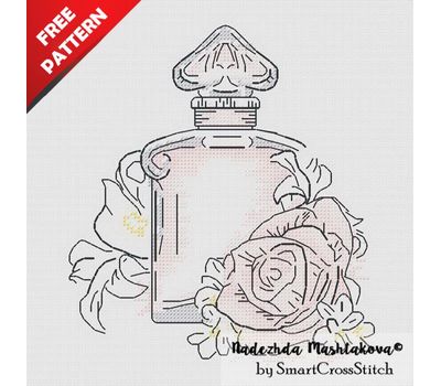 Мademoiselle Perfume free cross stitch