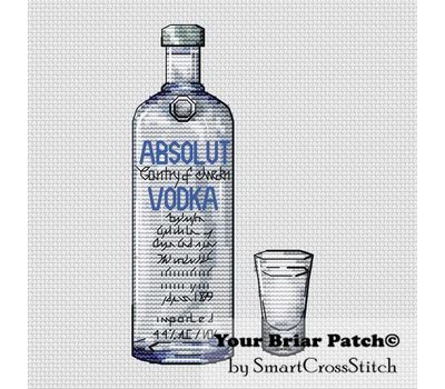Absolut Vodka cross stitch chart