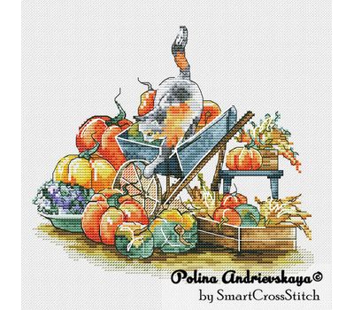 Autumn Pumpkins cross stitch pattern