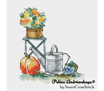 Autumn Still Life cross stitch pattern