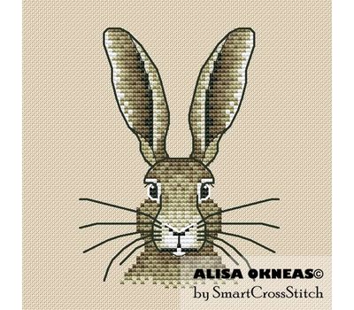 Bunny Head cross stitch pattern