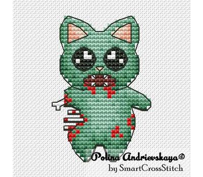 Mini Church Cat cross stitch