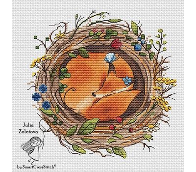 Cute Fox cross stitch pattern