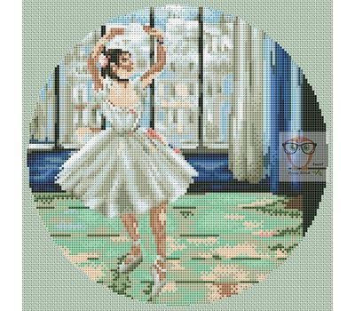Dancer Posing by Edgar Degas cross stitch