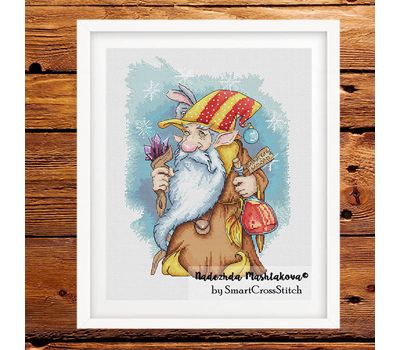 Elf and Magic Potion cross stitch pattern