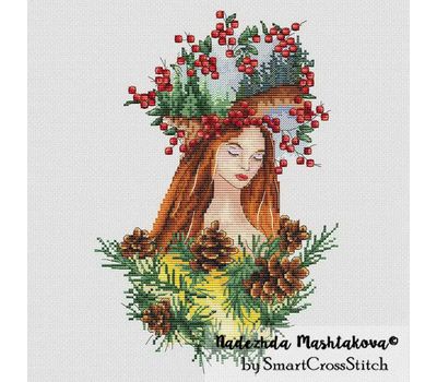 Forest Lady Cross stitch pattern