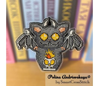 Gargoyle Cat cross stitch pattern