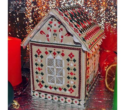 Gingerbread house embroidery