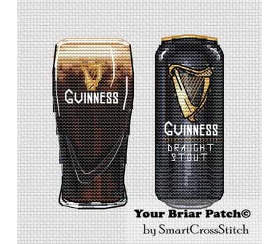 Guinness Beer cross stitch chart